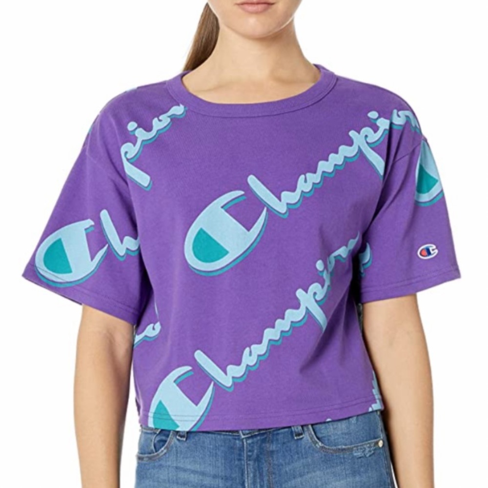 New without tags Champion Purple and Blue T-Shirt - Picture 1 of 7